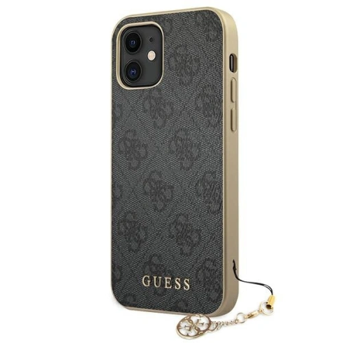 Kup Guess Apple Tasche GUHCP12SGF4GGR iPhone 12 mini grau/grau Hartschale 4G Charms Collection - GUE752GRY - {ean13} - Sklep Home Screen