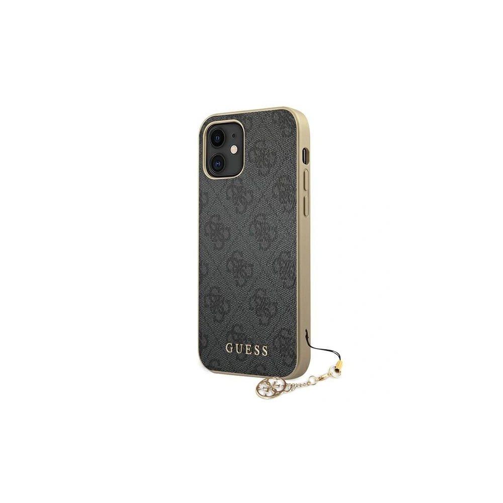 Etui Guess GUHCP12SGF4GGR Apple iPhone 12 mini szary/grey hardcase 4G Charms Collection