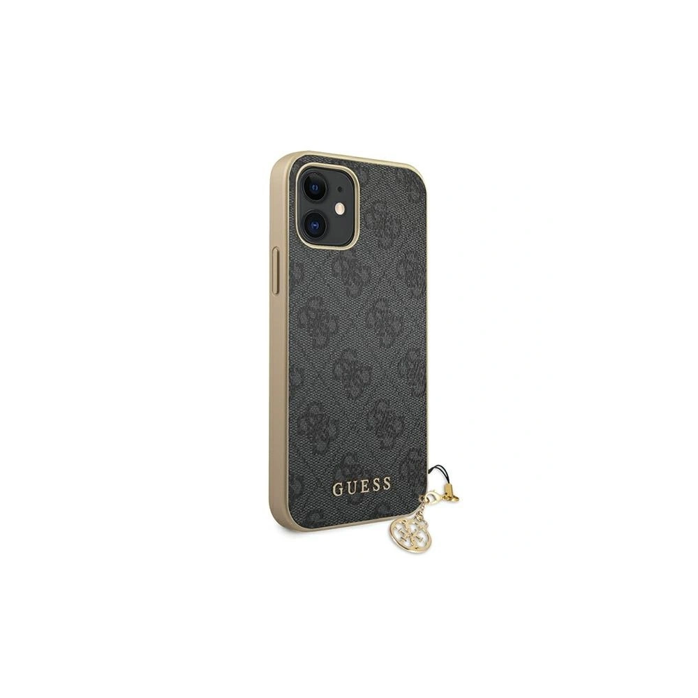 Etui Guess GUHCP12SGF4GGR Apple iPhone 12 mini szary/grey hardcase 4G Charms Collection