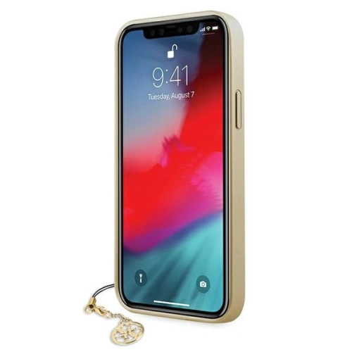 Kup Etui Guess GUHCP12SGF4GGR Apple iPhone 12 mini szürke/grey hardcase 4G Charms Collection - GUE752GRY - {ean13} - Sklep Home Screen
