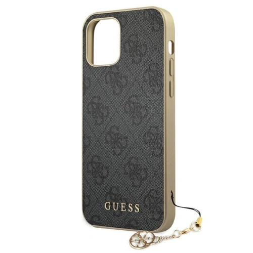 Kup Guess Apple Tasche GUHCP12SGF4GGR iPhone 12 mini grau/grau Hartschale 4G Charms Collection - GUE752GRY - {ean13} - Sklep Home Screen