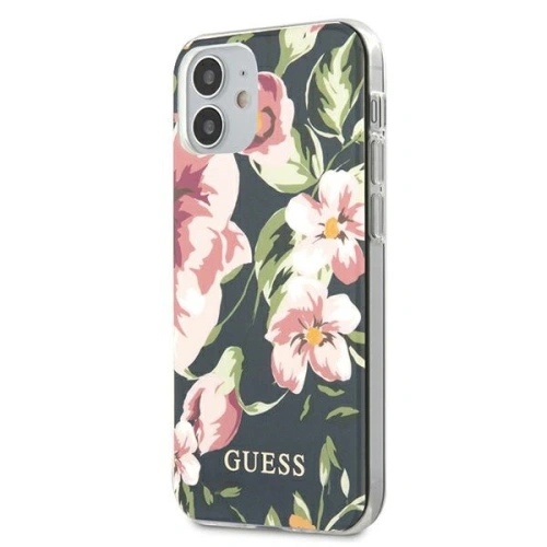 Kup Etui Guess GUHCP12SIMLFL03 Apple iPhone 12 mini sötétkék/N°3 Virággyűjtemény - GUE754NAV - {ean13} - Sklep Home Screen