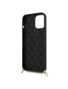 Kup Etui Guess GUHCP12SPUSTCRBK Apple iPhone 12 mini negru/czarny hardcase Silicone Printed Logo Strap - GUE760BLK - {ean13} - Sklep Home Screen