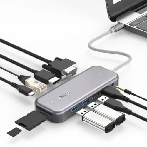 Kup Adaptor 11w1 Blitzwolf BW-TH8 Hub USB-C - BLZ305 - {ean13} - Sklep Home Screen