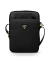 Guess Tasche GUTB10NTMLBK 10" schwarz/schwarz Nylon Triangle Logo