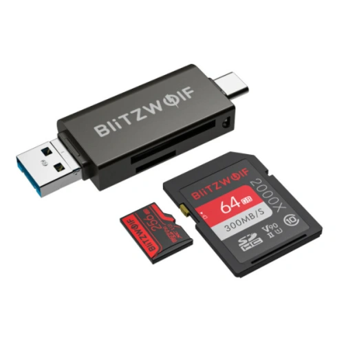 Buy Card reader SD USB-C / USB-A Blitzwolf BW-CR1 - BLZ310 - {ean13} - Home Screen Store Europe