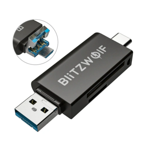 Buy Card reader SD USB-C / USB-A Blitzwolf BW-CR1 - BLZ310 - {ean13} - Home Screen Store Europe