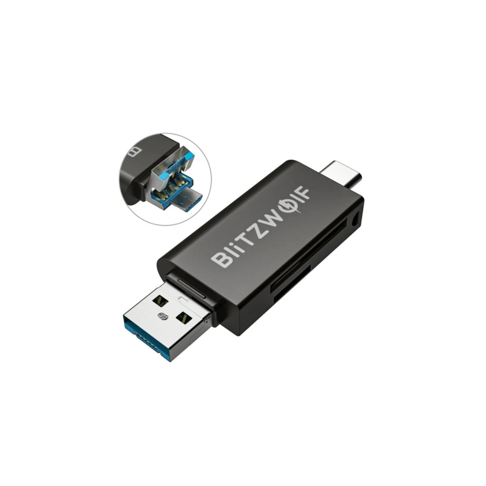 Czytnik kart SD USB-C / USB-A Blitzwolf BW-CR1