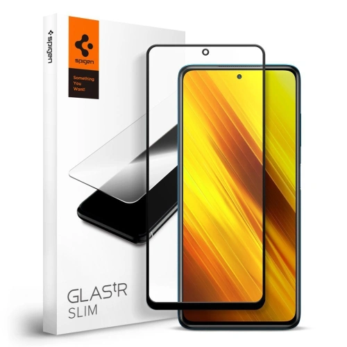 Kup Edzett üveg Spigen GLAS.tR Slim Pocophone X3/Pro/NFC Fekete - SPN1357BLK - {ean13} - Sklep Home Screen