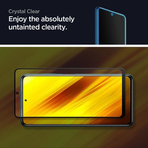 Kup Edzett üveg Spigen GLAS.tR Slim Pocophone X3/Pro/NFC Fekete - SPN1357BLK - {ean13} - Sklep Home Screen