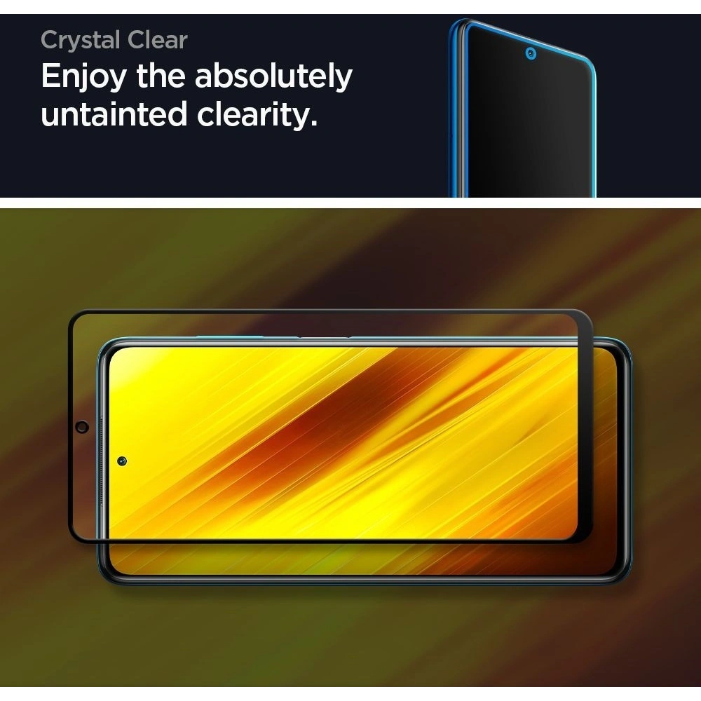 Szkło hartowane Spigen GLAS.tR Slim Pocophone X3/Pro/NFC Black