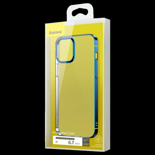 Buy Baseus Glitter Phone Case Apple iPhone 12 Pro Max (blue) - BSU1927BLU - {ean13} - Home Screen Store Europe