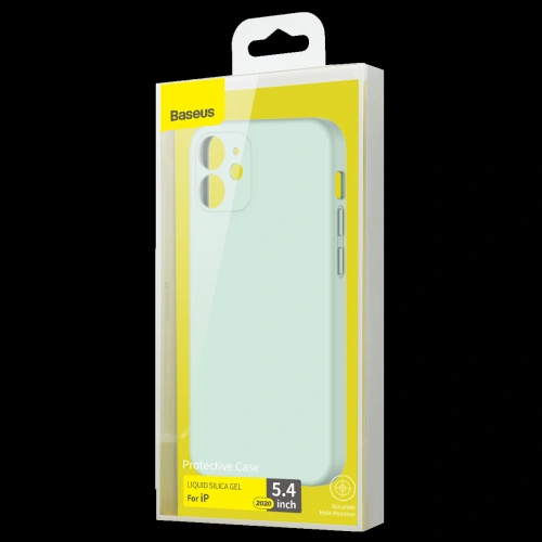 Kup Baseus Apple Case Liquid Silica Gel Case iPhone 12 mini (Grün) - BSU1931GRN - {ean13} - Sklep Home Screen