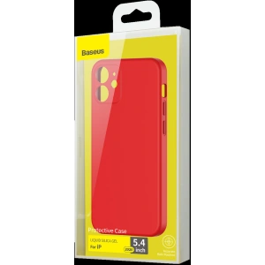Kup Etui Baseus Liquid Silica Gel Case Apple iPhone 12 mini (Czerwony) - BSU1932RED - {ean13} - Sklep Home Screen