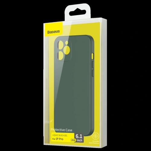 Buy Baseus Liquid Silica Gel Case Apple iPhone 12 Pro (green) - BSU1934GRN - {ean13} - Home Screen Store Europe