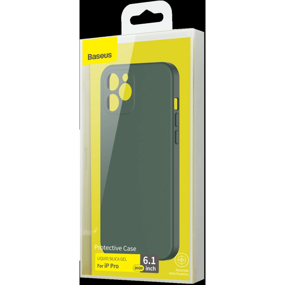 Etui Baseus Liquid Silica Gel Case Apple iPhone 12 Pro (zielony)