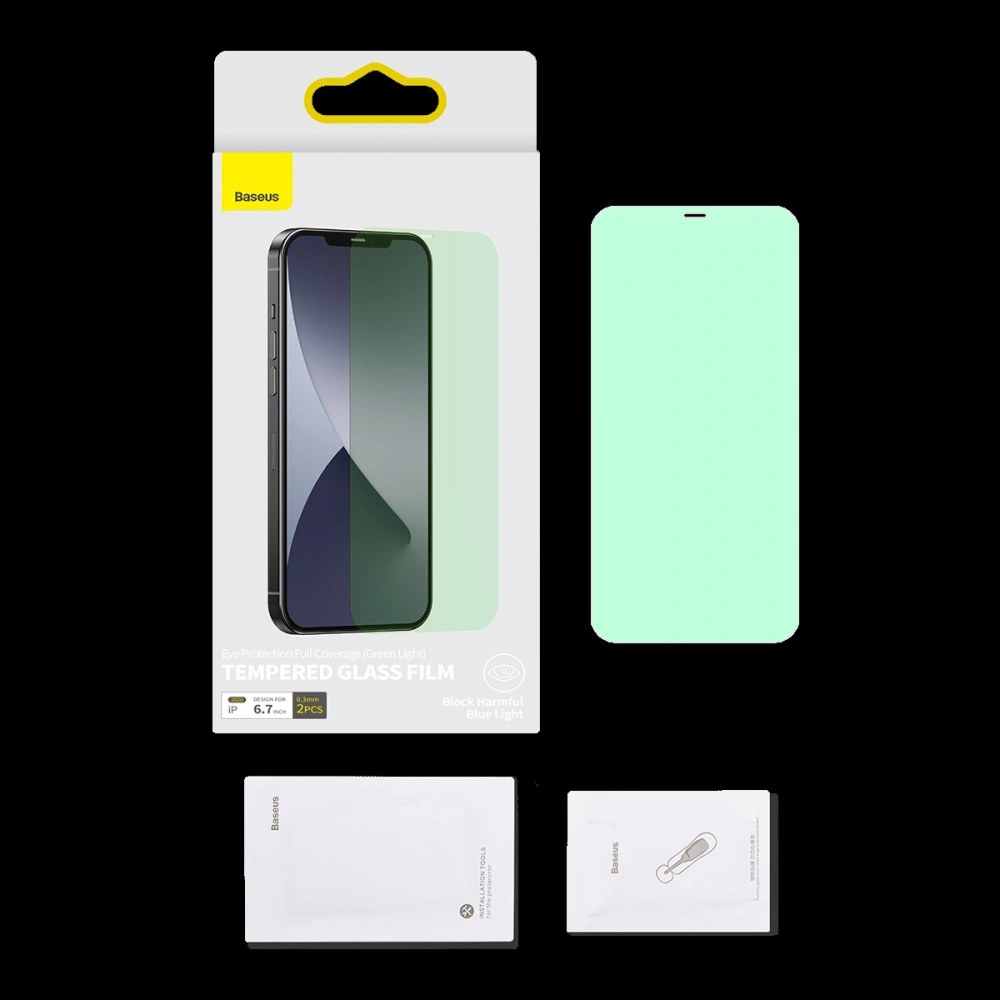 Szkło hartowane 0.15mm Baseus Eye-Protection Apple iPhone 12 Pro Max (2 sztuki)