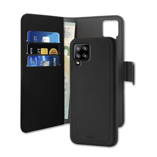 Kup Samsung PURO Geldbörse Abnehmbare 2-in-1 Tasche Galaxy A42 5G (schwarz) - PUR368BLK - {ean13} - Sklep Home Screen
