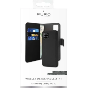 Kup Etui PURO Wallet Detachable 2w1 Samsung Galaxy A42 5G (czarny) - PUR368BLK - {ean13} - Sklep Home Screen
