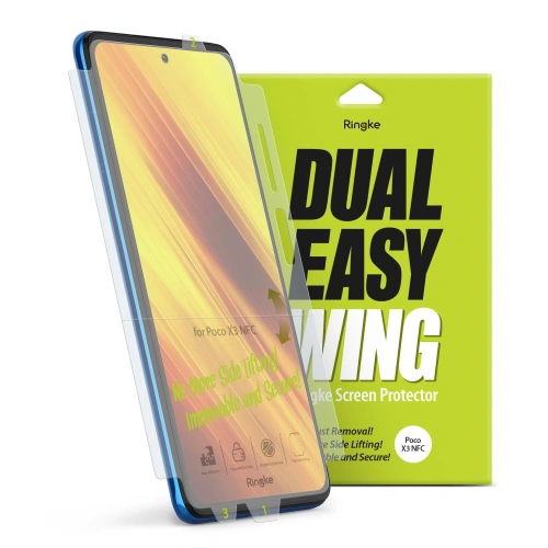 Kup Folia hydrogel Ringke Dual Easy Wing Full Cover Pocophone X3/Pro/NFC [2 PACK] - RGK1309 - {ean13} - Sklep Home Screen