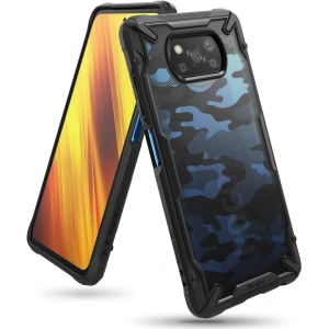 Kup Etui Ringke Fusion-X Pocophone X3/Pro/NFC Camo (Moro) Negru - RGK1312MBL - {ean13} - Sklep Home Screen