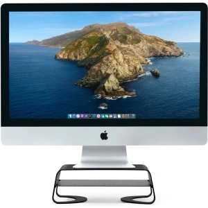 Buy Twelve South Curve Riser Desktop stand for Apple iMac and Displays (black) - TSH038BLK - {ean13} - Home Screen Store Europe