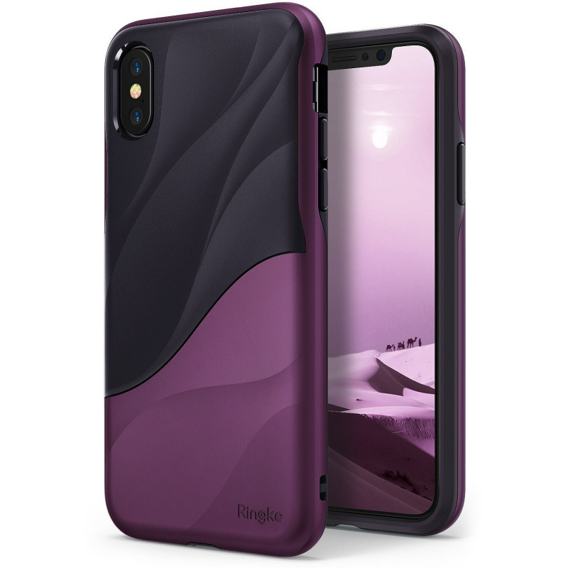 Etui Ringke Wave iPhone X Metallic Purple