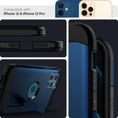 Kup Etui Spigen Tough Armor Apple iPhone 12/12 Pro Albastru Marin - SPN1361BLU - {ean13} - Sklep Home Screen