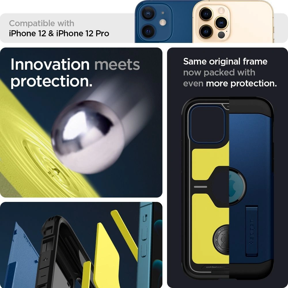 Etui Spigen Tough Armor Apple iPhone 12/12 Pro Navy Blue