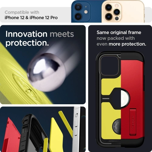 Kup Etui Spigen Tough Armor Apple iPhone 12/12 Pro Roșu - SPN1364RED - {ean13} - Sklep Home Screen