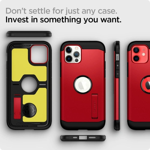 Kup Etui Spigen Tough Armor Apple iPhone 12/12 Pro Piros - SPN1364RED - {ean13} - Sklep Home Screen
