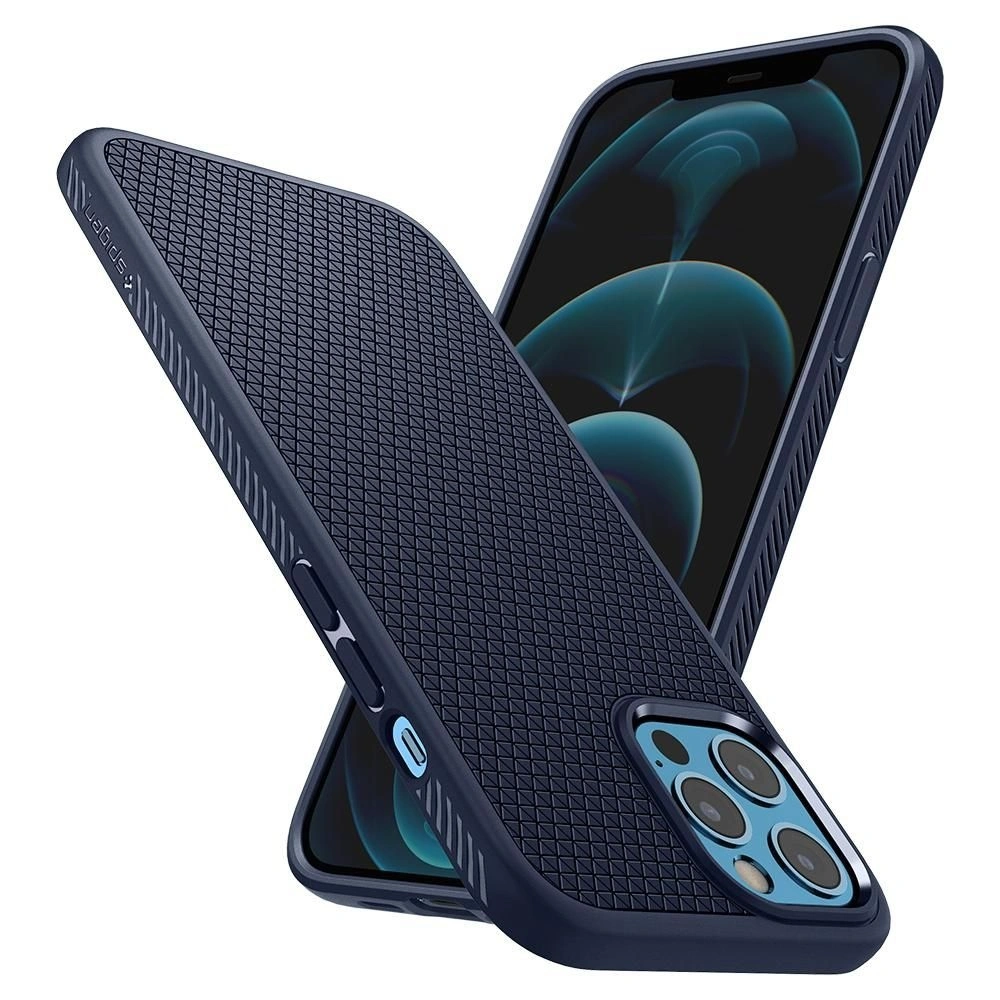 Etui Spigen Liquid Air Apple iPhone 12/12 Pro Navy Blue