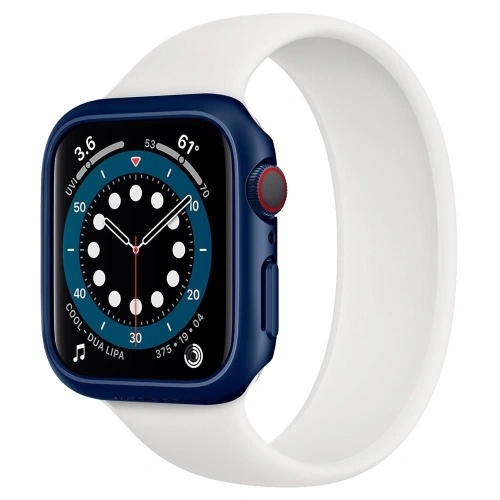 Buy Case Spigen Thin Fit Apple Watch 4/5/6/7/8/9/SE 44/45mm Metallic Blue - SPN1368BLU - {ean13} - Home Screen Store Europe