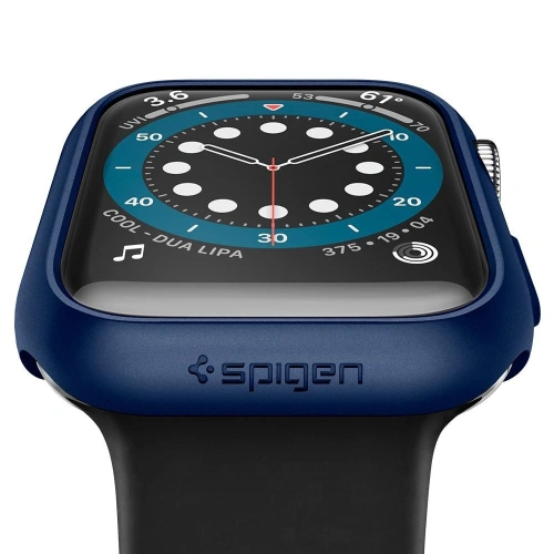 Buy Case Spigen Thin Fit Apple Watch 4/5/6/7/8/9/SE 44/45mm Metallic Blue - SPN1368BLU - {ean13} - Home Screen Store Europe