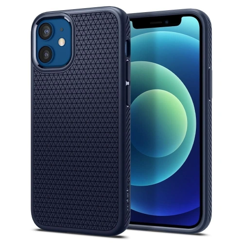 Kup Etui Spigen Liquid Air Apple iPhone 12 mini Albastru Marin - SPN1369BLU - {ean13} - Sklep Home Screen