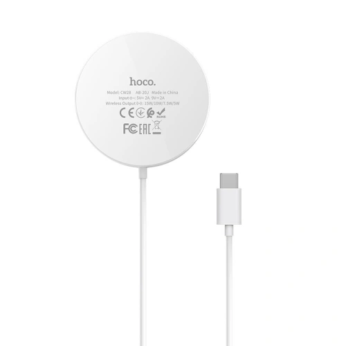 Kup Încărcător wireless hoco CW28 cu MagSafe 15W Alb - HCO001BLK - {ean13} - Sklep Home Screen
