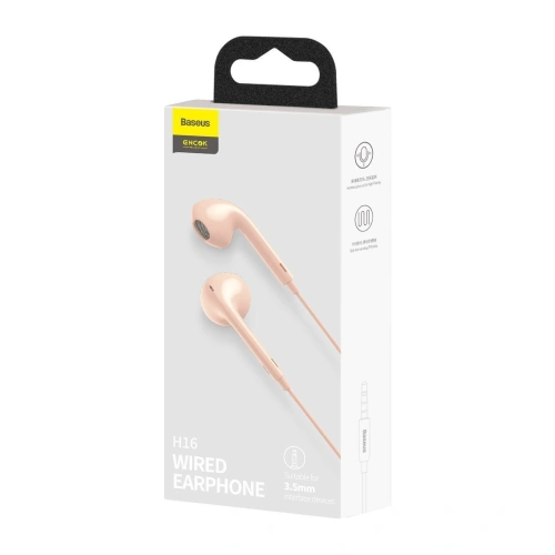 Buy Baseus Encok Earphone H16 Pink - BSU1943PNK - {ean13} - Home Screen Store Europe