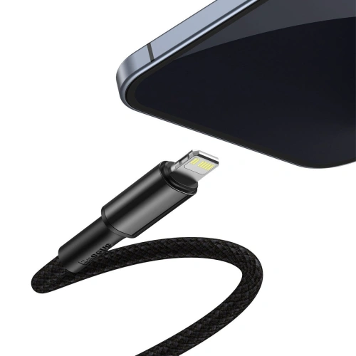 Kup USB-C to Lightning kábel Baseus Magas Sűrűségű Fonott, 20W, 5A, PD, 1m (fekete) - BSU1944BLK - {ean13} - Sklep Home Screen