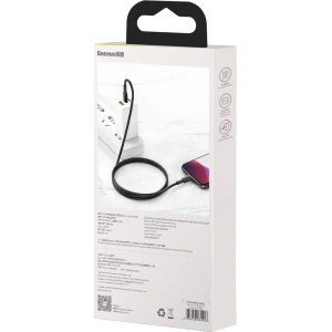 Kabel USB-C do Lightning Baseus High Density Braided, 20W, 5A, PD, 1m (czarny)