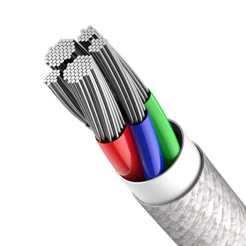 Kup USB-C to Lightning kábel Baseus Nagy Sűrűségű Fonott, 20W, 5A, PD, 1m (fehér) - BSU1946WHT - {ean13} - Sklep Home Screen