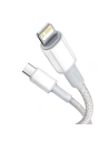 Kup USB-C to Lightning kábel Baseus Nagy Sűrűségű Fonott, 20W, 5A, PD, 1m (fehér) - BSU1946WHT - {ean13} - Sklep Home Screen