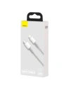 Kup USB-C to Lightning kábel Baseus Nagy Sűrűségű Fonott, 20W, 5A, PD, 1m (fehér) - BSU1946WHT - {ean13} - Sklep Home Screen