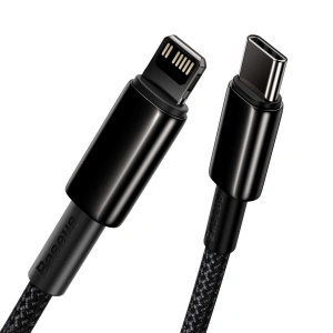 Kup USB-C to Lightning kábel Baseus Tungsten Gold, 20W, 5A, PD, 2m (fekete) - BSU1948BLK - {ean13} - Sklep Home Screen