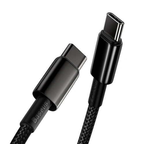 Kup Kabel USB-C do USB-C Baseus Tungsten Gold, 100W, 2m (czarny) - BSU1950BLK - {ean13} - Sklep Home Screen