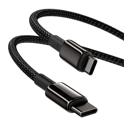 Buy Baseus Tungsten Gold Cable Type-C to Type-C 100W 2m (black) - BSU1950BLK - {ean13} - Home Screen Store Europe