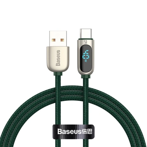 Kup Cablul USB la USB-C Baseus Display, 5A, 1m (verde) - BSU1951GRN - {ean13} - Sklep Home Screen