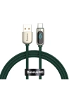 Cablul USB la USB-C Baseus Display, 5A, 1m (verde)