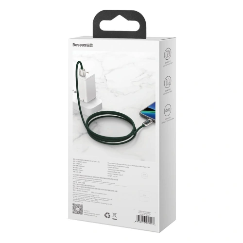 Kup Baseus USB zu USB-C Kabel Display, 5A, 1m (grün) - BSU1951GRN - {ean13} - Sklep Home Screen