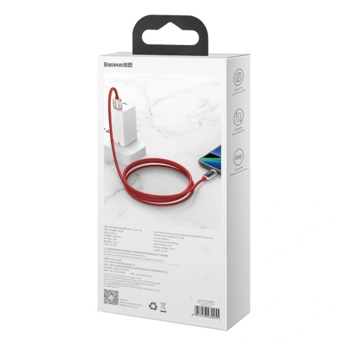 Kup Baseus USB zu USB-C Kabel Display, 5A, 1m (rot) - BSU1952RED - {ean13} - Sklep Home Screen