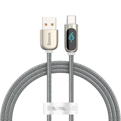 Kup Cablul USB la USB-C Baseus Display, 5A, 1m (argintiu) - BSU1953SLV - {ean13} - Sklep Home Screen